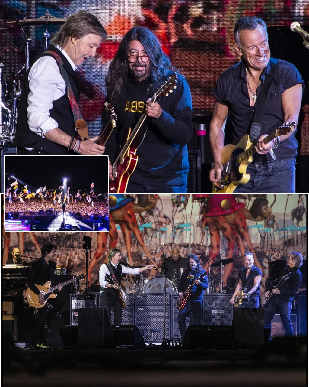 Dave Grohl Joins Paul McCartney and Bruce Springsteen for First